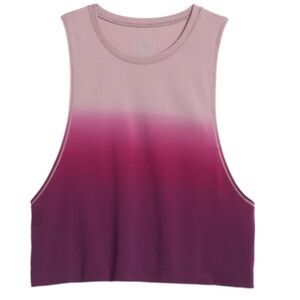 Athleta Mineral wash Crop Tank Ombre